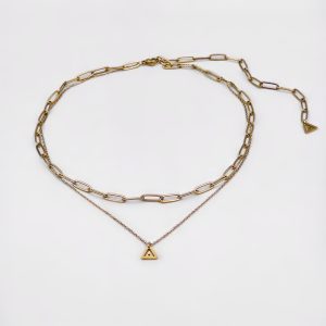 Double Shine Ray Necklace<span> - </span>Gold