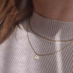Subtle Double Chain Ray Necklace