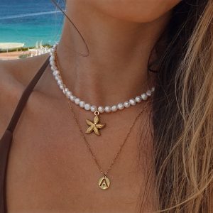 Starfish Pearl Necklace