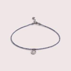 Fine Mini Sun Necklace<span> - </span>Sky/Silver