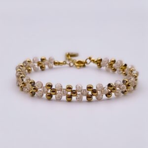 Axis Bracelet<span> - </span>Nude/Gold