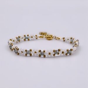 Bloom Bracelet<span> - </span>Teal/Gold